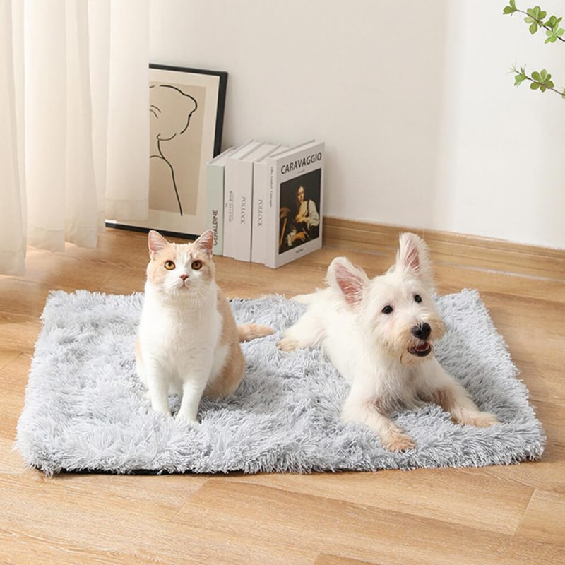 FUNNYFUZZYSoftPlushAnti SlipFluffyDog CatRugMat 6