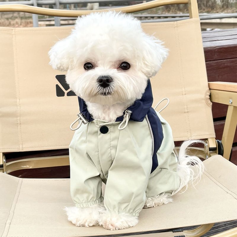 FUNNYFUZZYStylishWaterproofWindproofAdjustableOutdoorDogHoodedJacket 1