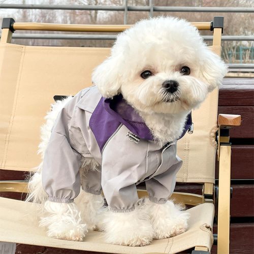 FUNNYFUZZYStylishWaterproofWindproofAdjustableOutdoorDogHoodedJacket 3