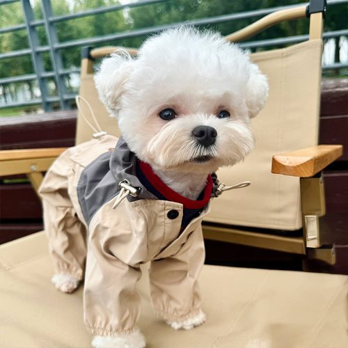 FUNNYFUZZYStylishWaterproofWindproofAdjustableOutdoorDogHoodedJacket 5