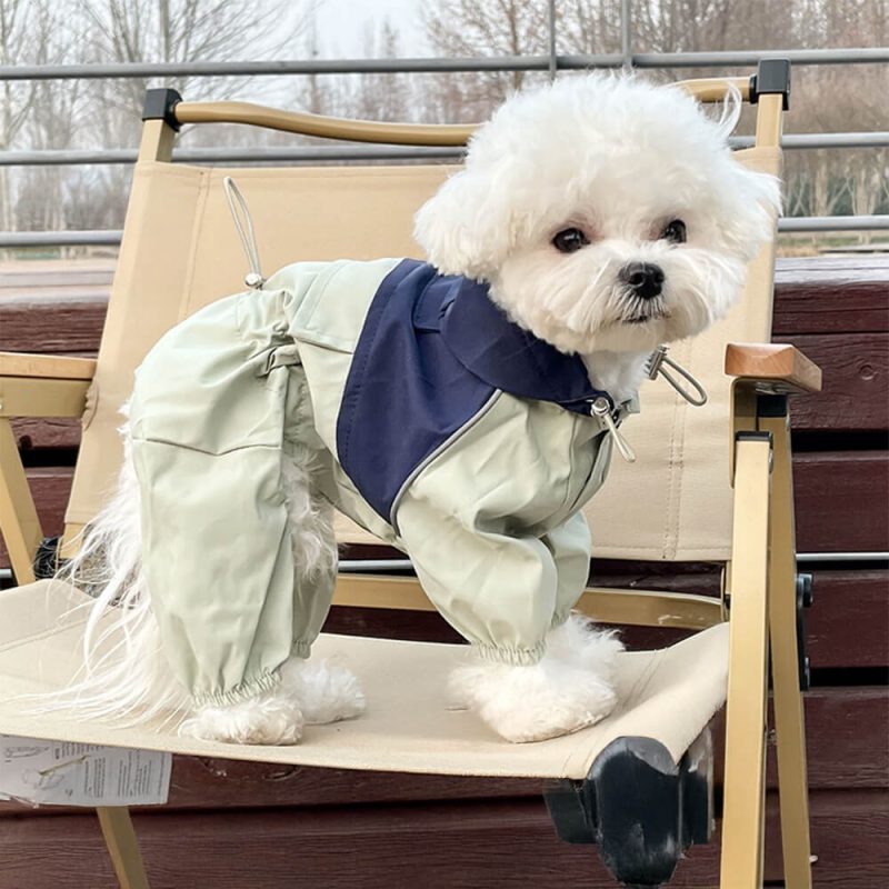 FUNNYFUZZYStylishWaterproofWindproofAdjustableOutdoorDogHoodedJacket 9