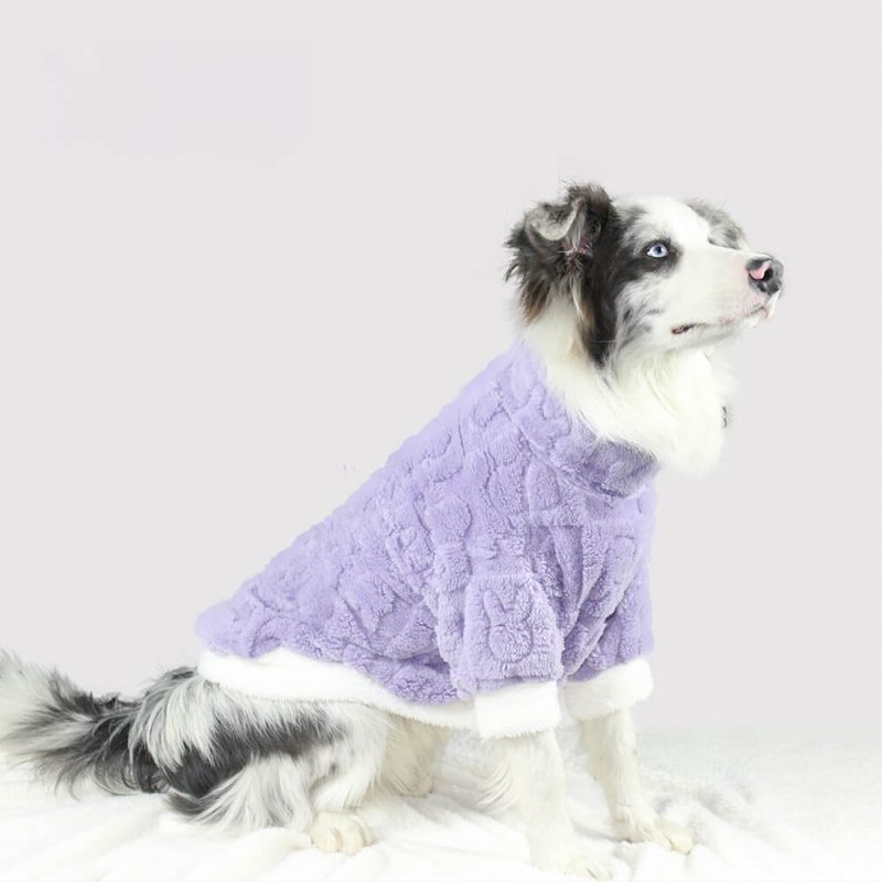 FUNNYFUZZYUltra SoftDouble SidedPolarFleeceWarmthDogPajamaLoungewear 1