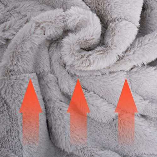 FUNNYFUZZYUltra SoftFauxRabbitFurJacquardWarmDog CatBed 6