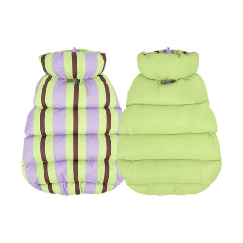 FUNNYFUZZYUltra StylishWarmLightweightDoubleSidedStripedDogVest 10