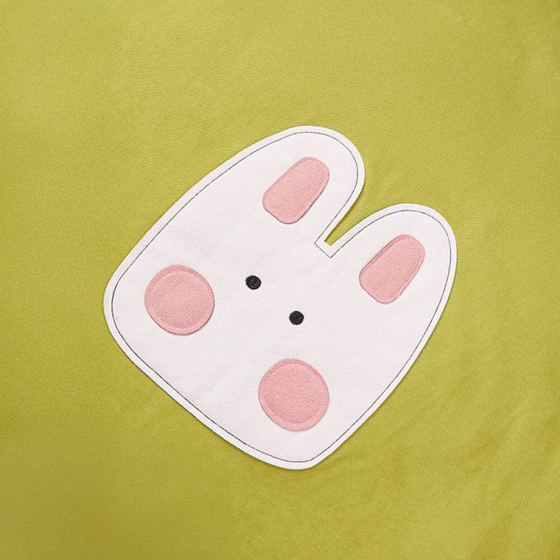 FUNNYFUZZY Playful Bear Face Ears Soft Plush Dog Cat Mat 8