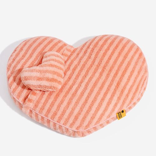 FUNNYFUZZY PlushHeartFluffyCalmingwithPillowDog CatBed7