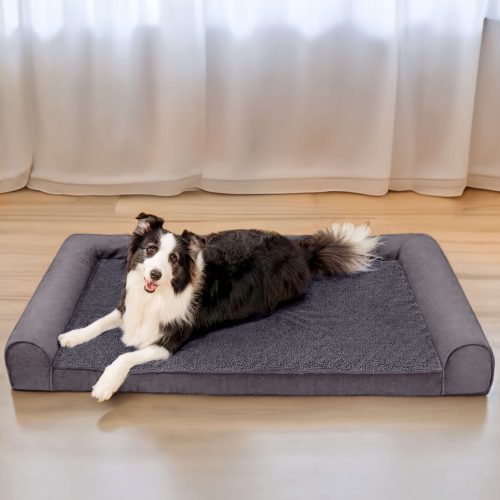 FauxFleece SuedeFullSupportOrthopedicDogBed 4