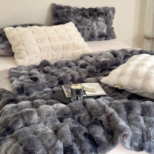 FauxFurLuxuryThickPlushPetThrowBlanketHumanBlanket 12