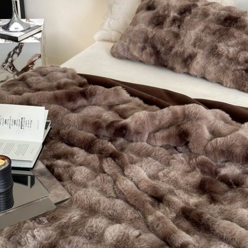 FauxFurLuxuryThickPlushPetThrowBlanketHumanBlanket 9