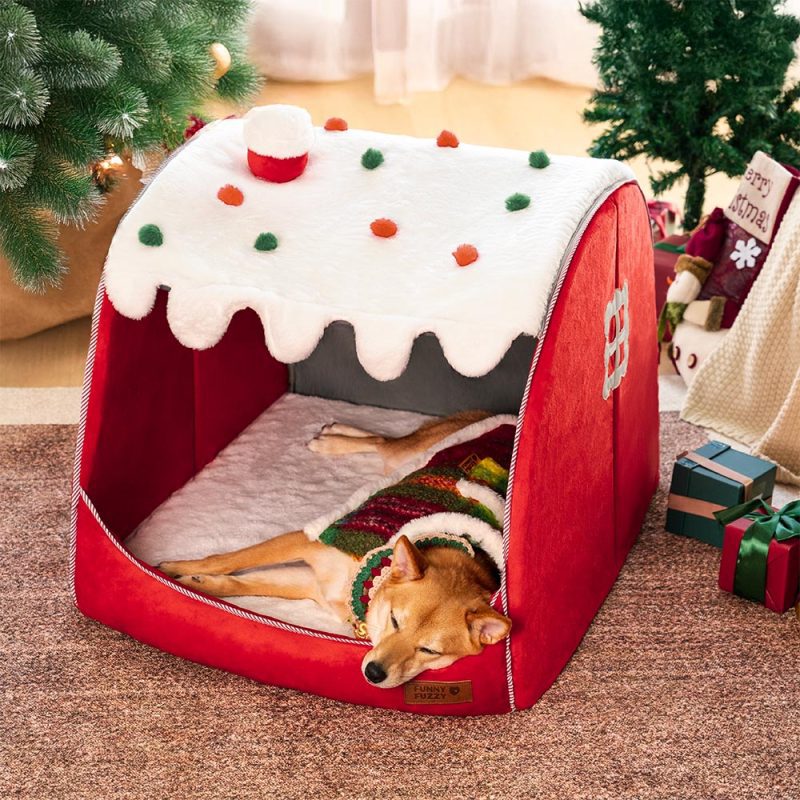 FestiveSnowHouseOrthopedicDogBed ChristmasWarmth 17 156a3f0f 57d0 4c44 a39f c58e1b8b3d9a