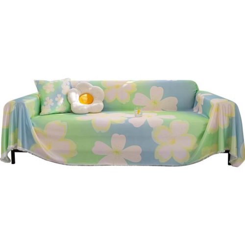 FloralCoolIceSilkFullCoverageFurnitureProtectiveCouchCover 3