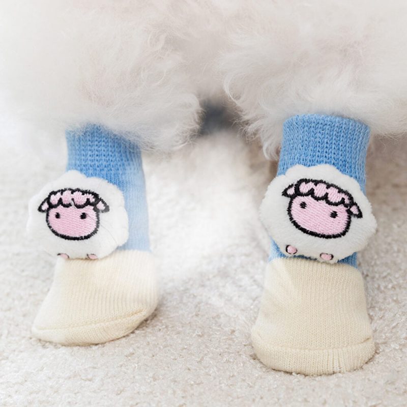 FunnyFuzzy3DAnimalWarmNon SlipBreathableCozyDogSocks 3