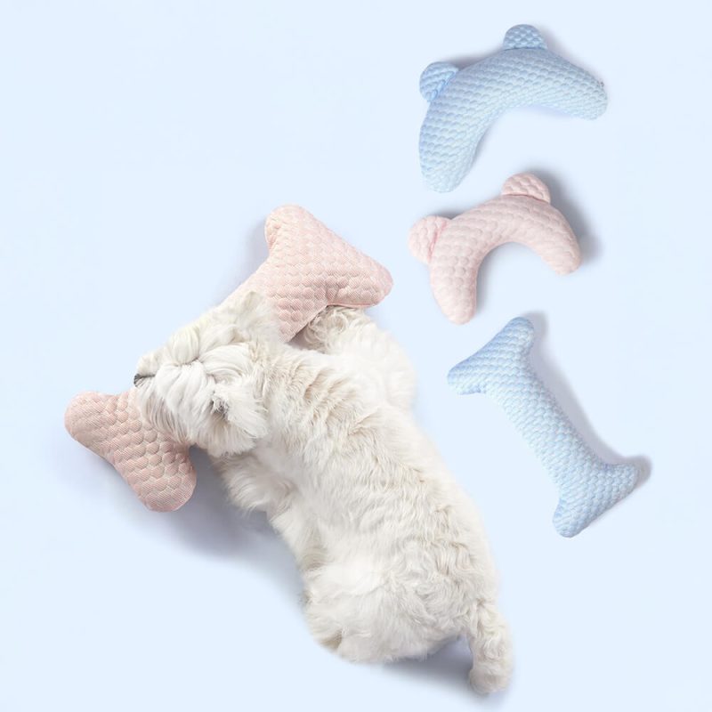 FunnyFuzzyBearEarShapedCooling FiberNeckSupportWashablePetPillow 1