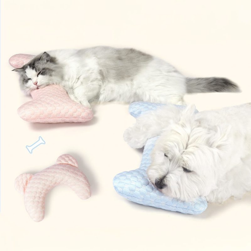 FunnyFuzzyBearEarShapedCooling FiberNeckSupportWashablePetPillow 10