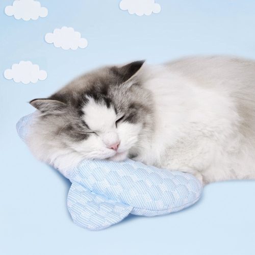 FunnyFuzzyBearEarShapedCooling FiberNeckSupportWashablePetPillow 2