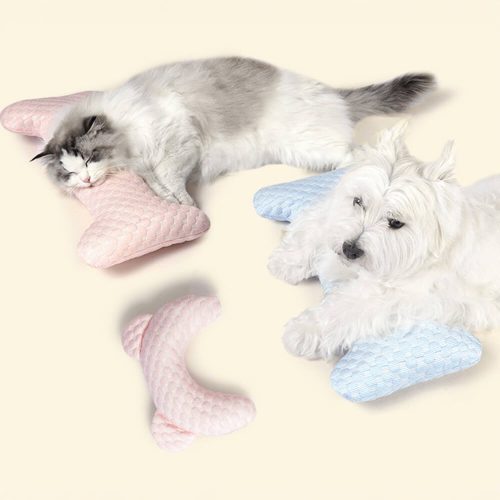 FunnyFuzzyBearEarShapedCooling FiberNeckSupportWashablePetPillow 3