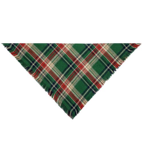 FunnyFuzzyChristmasPlaidDurableDouble StitchedSeamsWarmDogBandana 3