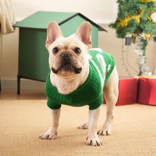 FunnyFuzzyChristmasTurtleneckDogknitSweaterMatchingPulloverForDogsAndOwner 14