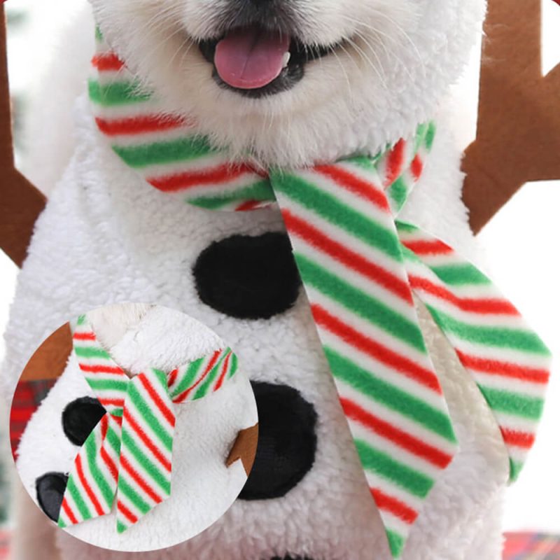 FunnyFuzzyChristmasWalkingSnowmanOutfitCosplayDog CatCostume 2