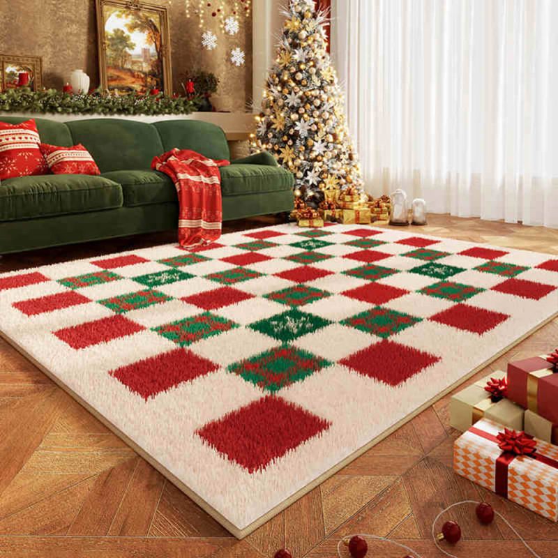 FunnyFuzzyChristmasWarmMulti PurposeNon SlipDecorativeLargeAreaHomeRug 5