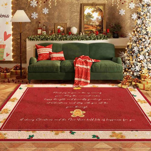 FunnyFuzzyChristmasWarmMulti PurposeNon SlipDecorativeLargeAreaHomeRug 7