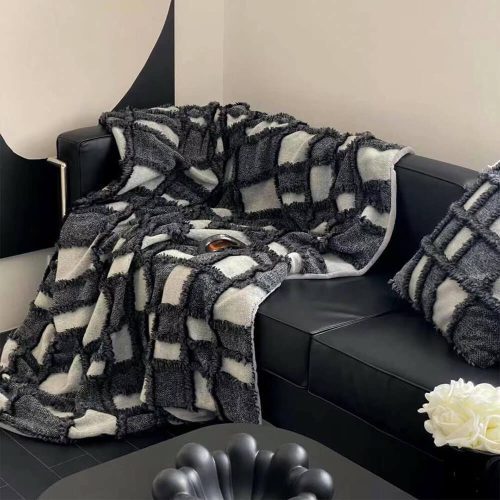 FunnyFuzzyClassicPlaidCozyBeddingThrowBlanket 12