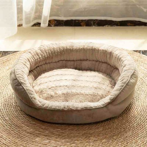 FunnyFuzzyComfortRoundNestOrthopedicSupportWarmDog CatBed 10