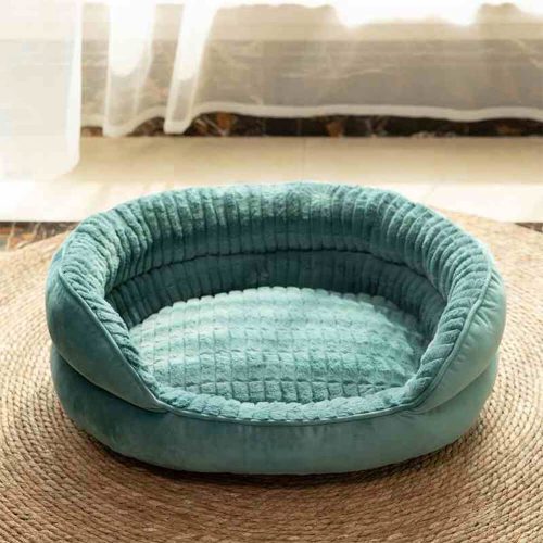 FunnyFuzzyComfortRoundNestOrthopedicSupportWarmDog CatBed 11