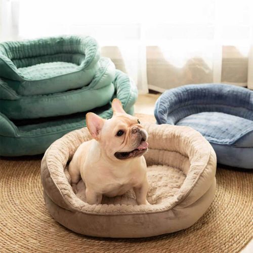 FunnyFuzzyComfortRoundNestOrthopedicSupportWarmDog CatBed 6