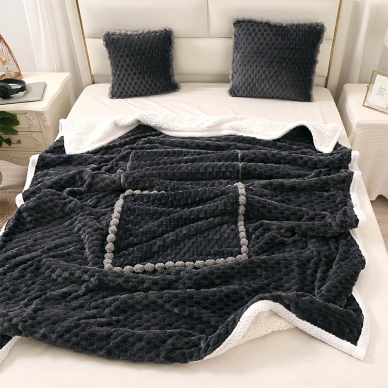 FunnyFuzzyConvertibleFluffyUltimateComfortAnti StaticPillowBlanket 9