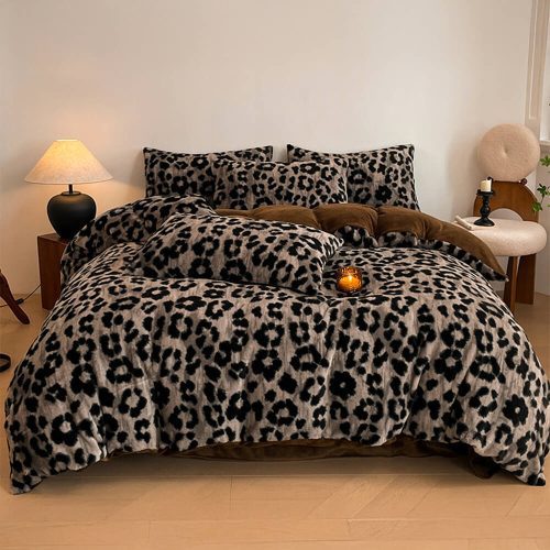 FunnyFuzzyDeluxeFloralDouble SidedVelvetDualWarmthBedSheetSet 14