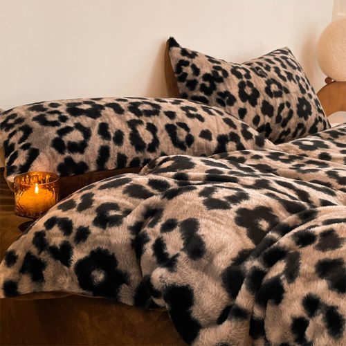 FunnyFuzzyDeluxeFloralDouble SidedVelvetDualWarmthBedSheetSet 9