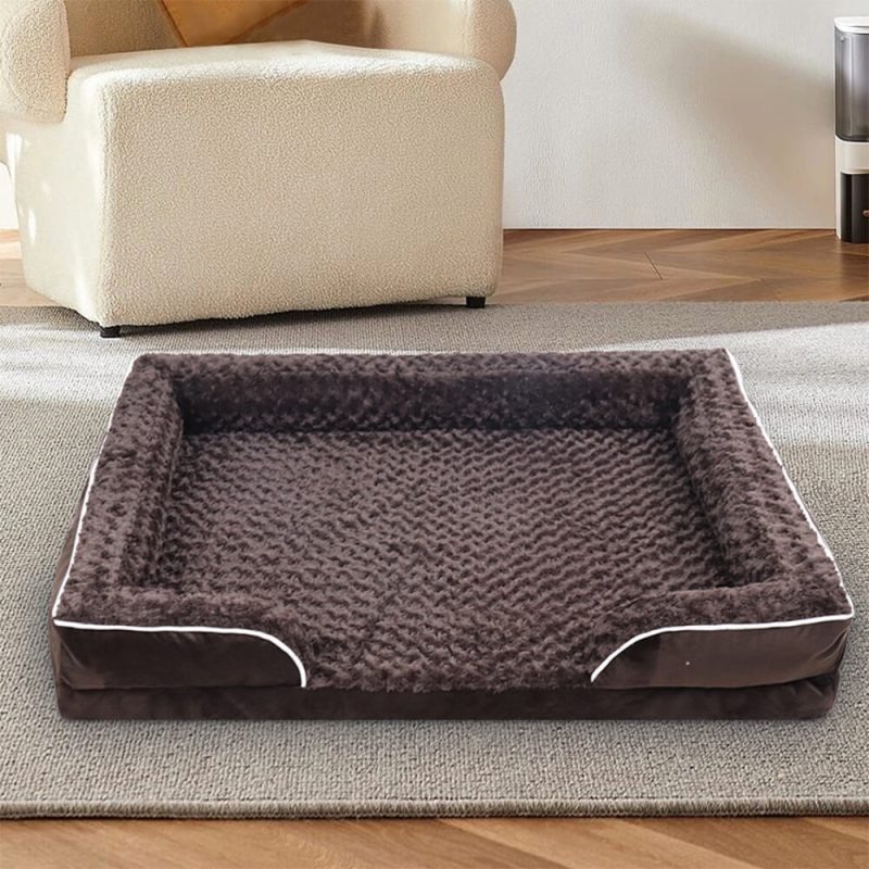 FunnyFuzzyDetachableWaterproofFullSurroundSupportOrthopedicDogBed 3