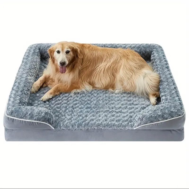 FunnyFuzzyDetachableWaterproofFullSurroundSupportOrthopedicDogBed 7