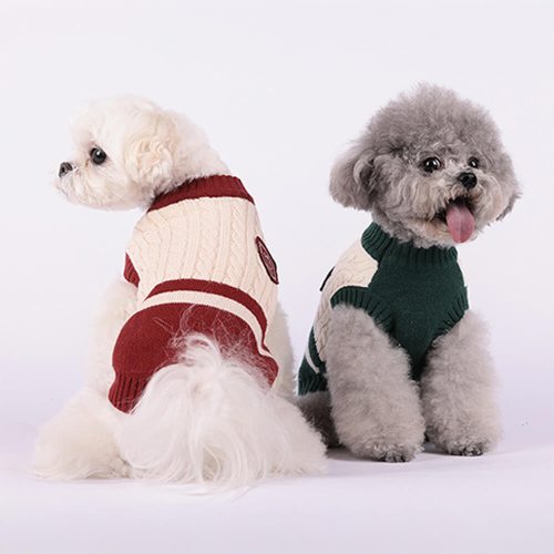 FunnyFuzzyElegantPreppyBearPatchWarmStretchSleevelessDogSweater 2