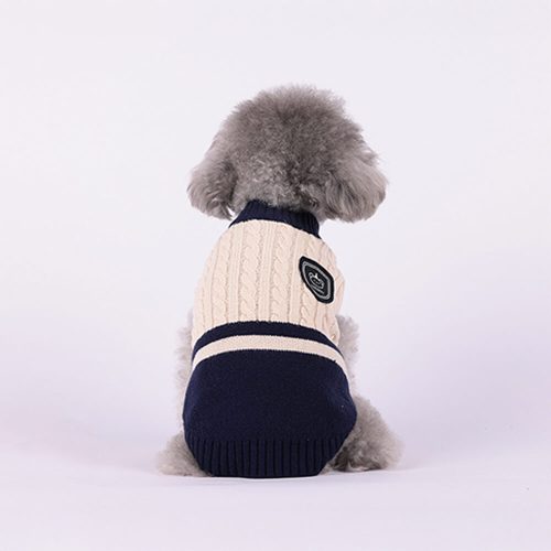 FunnyFuzzyElegantPreppyBearPatchWarmStretchSleevelessDogSweater 4