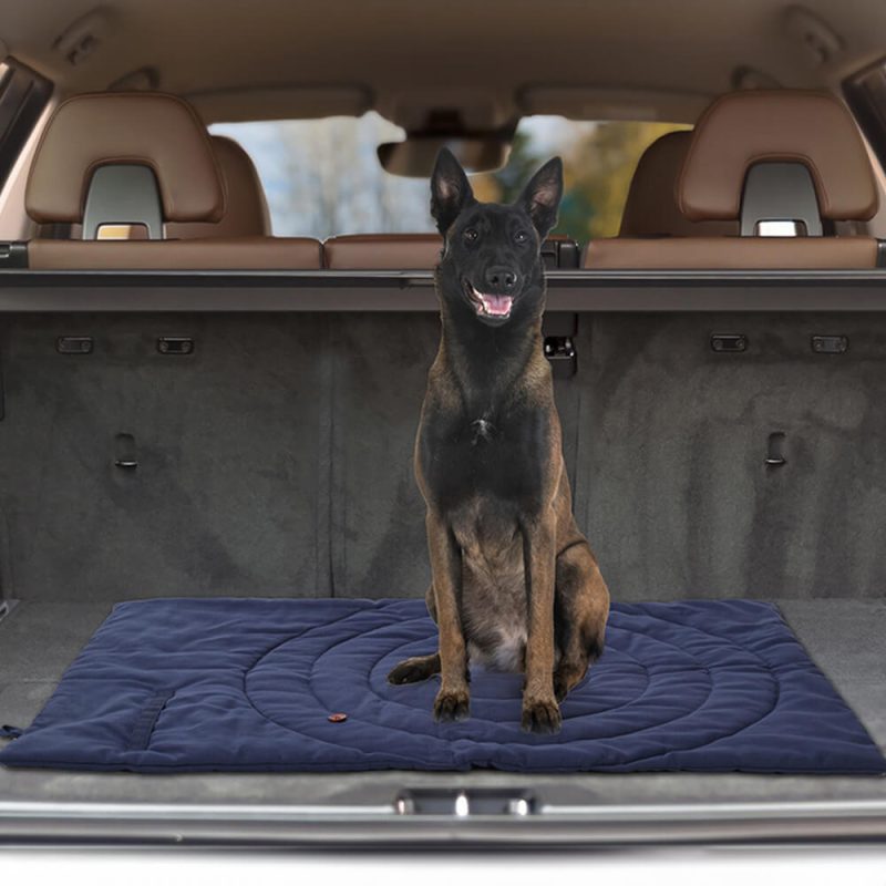 FunnyFuzzyFoldableWaterproofPortableDogCarSeatMatDogCampingMat 3