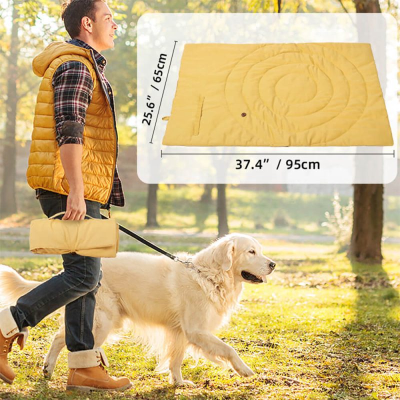 FunnyFuzzyFoldableWaterproofPortableDogCarSeatMatDogCampingMat 9