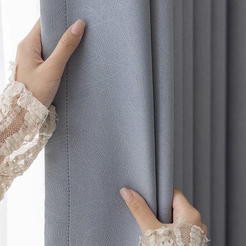 FunnyFuzzyFourSeasonsElegantBotanicalEmbossedHeavyweightBlackoutCurtains 15