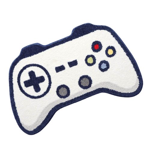 FunnyFuzzyGameControllerShapedFauxCashmerePrintedRug SoftandStylishforGamingRoomDecor 5