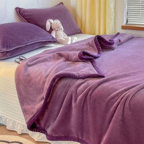 FunnyFuzzyLuxuriousWarmSMicroplushFleeceBlanketFlatSheetandPillowcaseSet 10