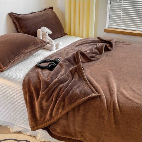 FunnyFuzzyLuxuriousWarmSMicroplushFleeceBlanketFlatSheetandPillowcaseSet 11