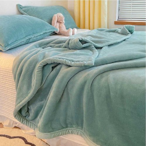 FunnyFuzzyLuxuriousWarmSMicroplushFleeceBlanketFlatSheetandPillowcaseSet 12