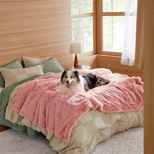 FunnyFuzzyLuxuriousWaterproofPlushWarmMulti PurposeHomeDogBlanket 10