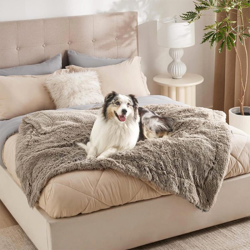 FunnyFuzzyLuxuriousWaterproofPlushWarmMulti PurposeHomeDogBlanket 5