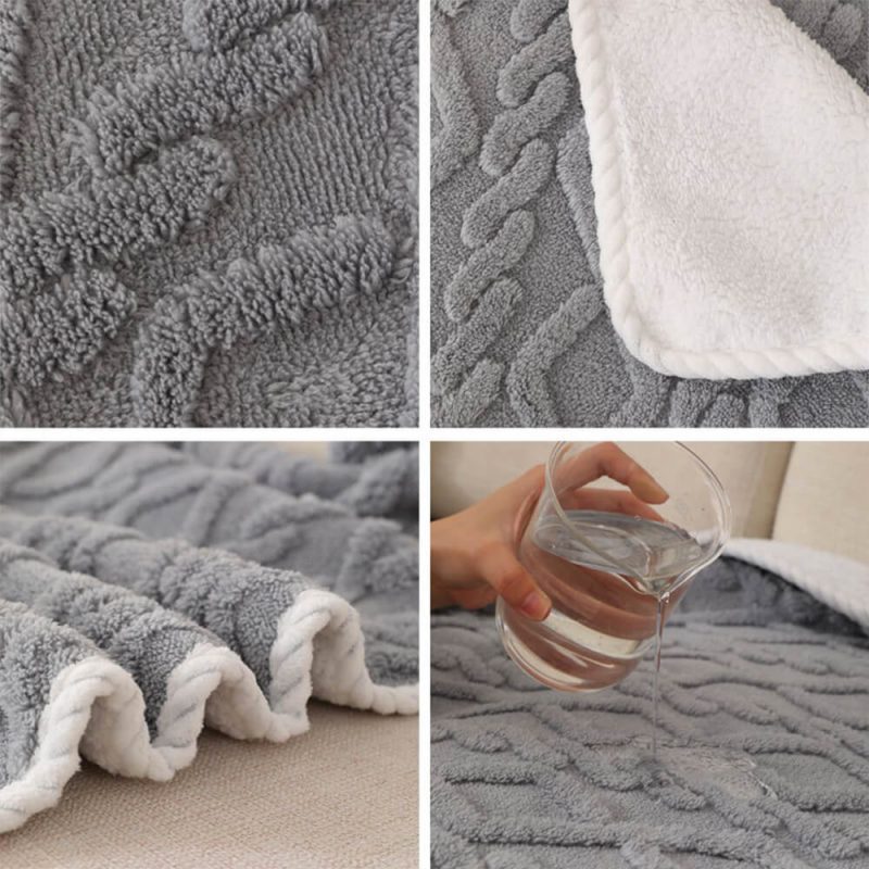 FunnyFuzzyLuxuriousWaterproofSoftWarmPolarFleeceDogBlanket 7