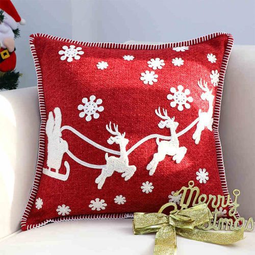 FunnyFuzzyMerryChristmasHolidayDecorativeLumbarHomeSofaPillow 1