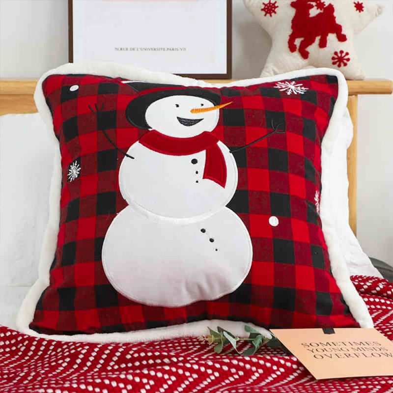 FunnyFuzzyMerryChristmasHolidayDecorativeLumbarHomeSofaPillow 10