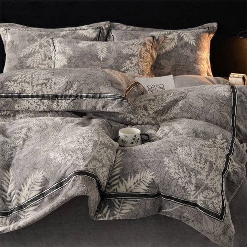 FunnyFuzzyModern3DFloralTrimmedMilkVelvetBedSheetSet 12