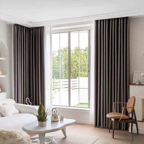 FunnyFuzzyModernLuxurySatinThickSoundproofBlackoutCurtains 22